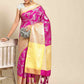 Brocade Soft Silk Zari Woven Saree