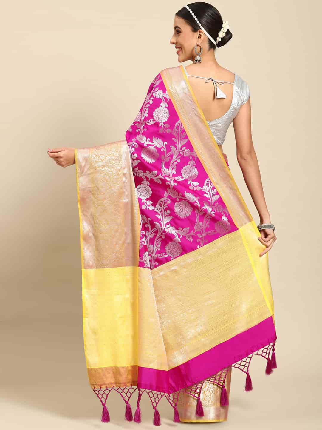 Brocade Soft Silk Zari Woven Saree