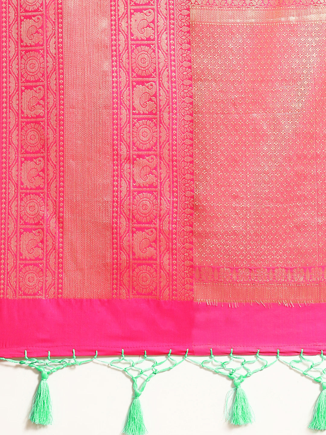Ethnic Motifs Kanjeewaram Art Silk Saree