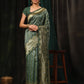 Kanchipuram Soft Silk Zari Woven Striped Saree