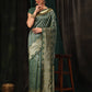 Kanchipuram Soft Silk Zari Woven Striped Saree