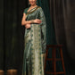Kanchipuram Soft Silk Zari Woven Striped Saree