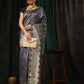 Kanchipuram Soft Silk Zari Woven Striped Saree