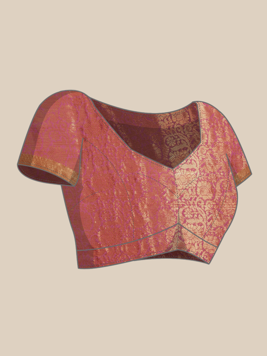 Pure Banarasi Silk Saree With Unstiched Blouse Piece
