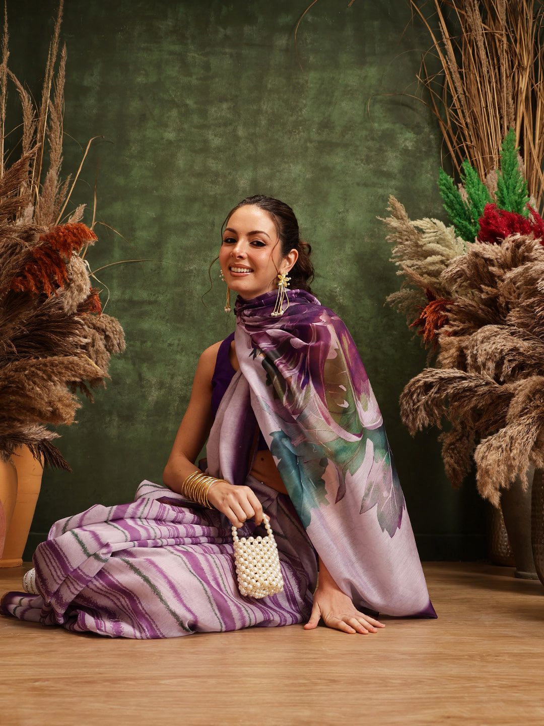 Women's Cotton Silk Digital Printed Saree