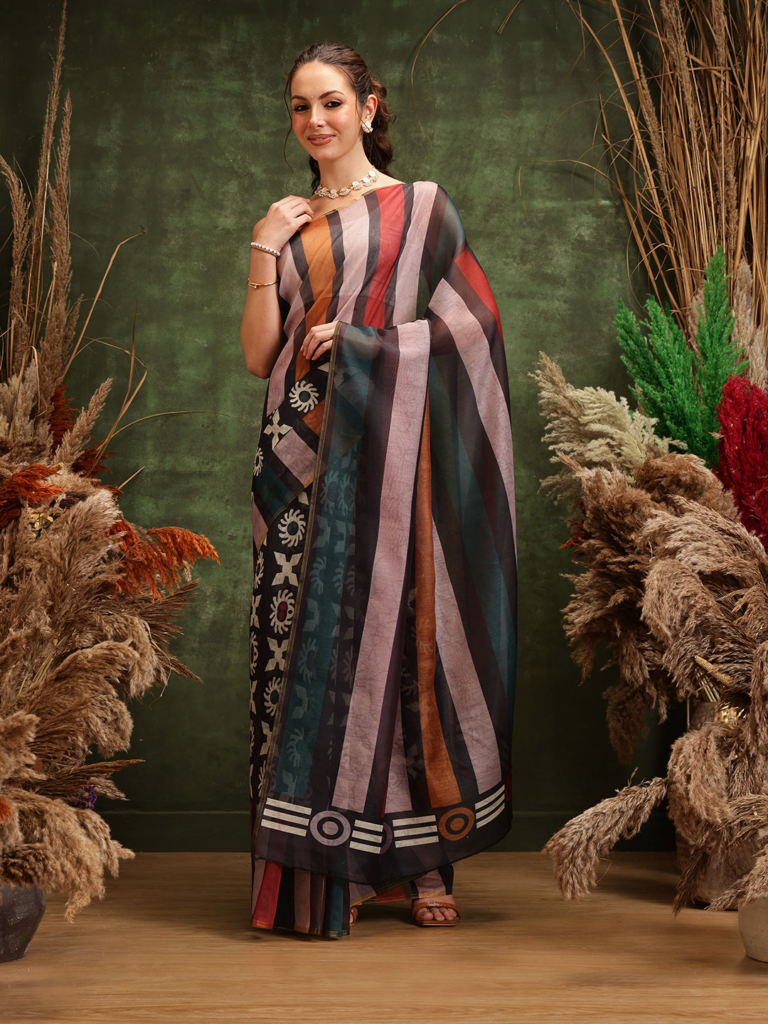 Women's Cotton Silk Digital Printed Saree