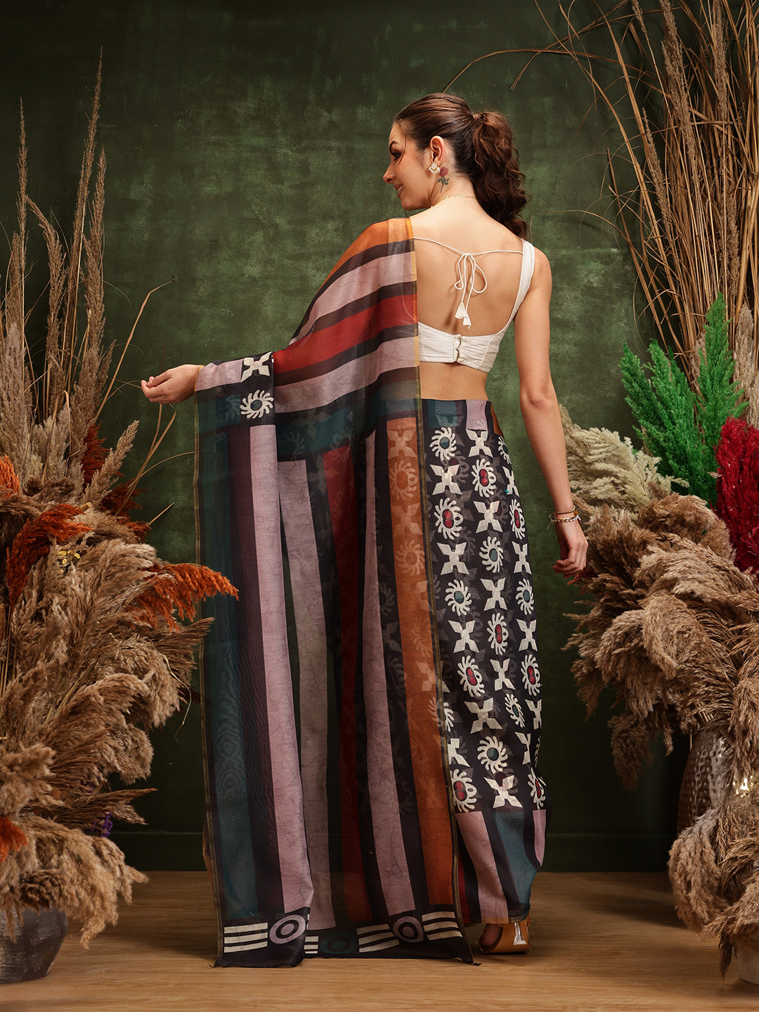 Women's Cotton Silk Digital Printed Saree