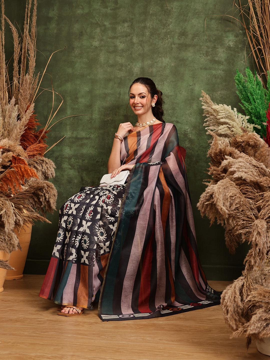 Women's Cotton Silk Digital Printed Saree