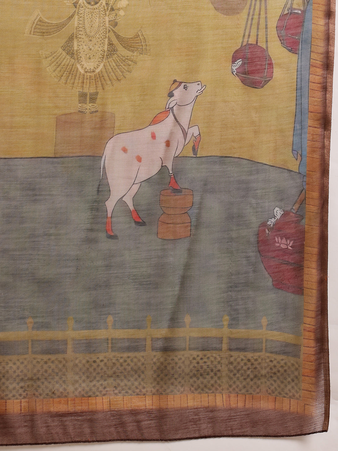 Women's Cotton Silk Digital Printed Saree