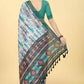 Chanderi Tie And Dye Digital Printed Saree