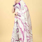 Chanderi Tie And Dye Digital Printed Saree