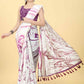Chanderi Tie And Dye Digital Printed Saree