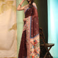 Women's Cotton Blend Paithani Animal Digital Printed Saree