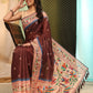 Women's Cotton Blend Paithani Animal Digital Printed Saree