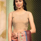 Women's Cotton Blend Paithani Animal Digital Printed Saree