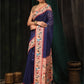 Women's Cotton Blend Paithani Animal Digital Printed Saree