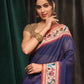 Women's Cotton Blend Paithani Animal Digital Printed Saree