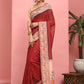 Women's Cotton Blend Paithani Animal Digital Printed Saree