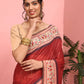 Women's Cotton Blend Paithani Animal Digital Printed Saree