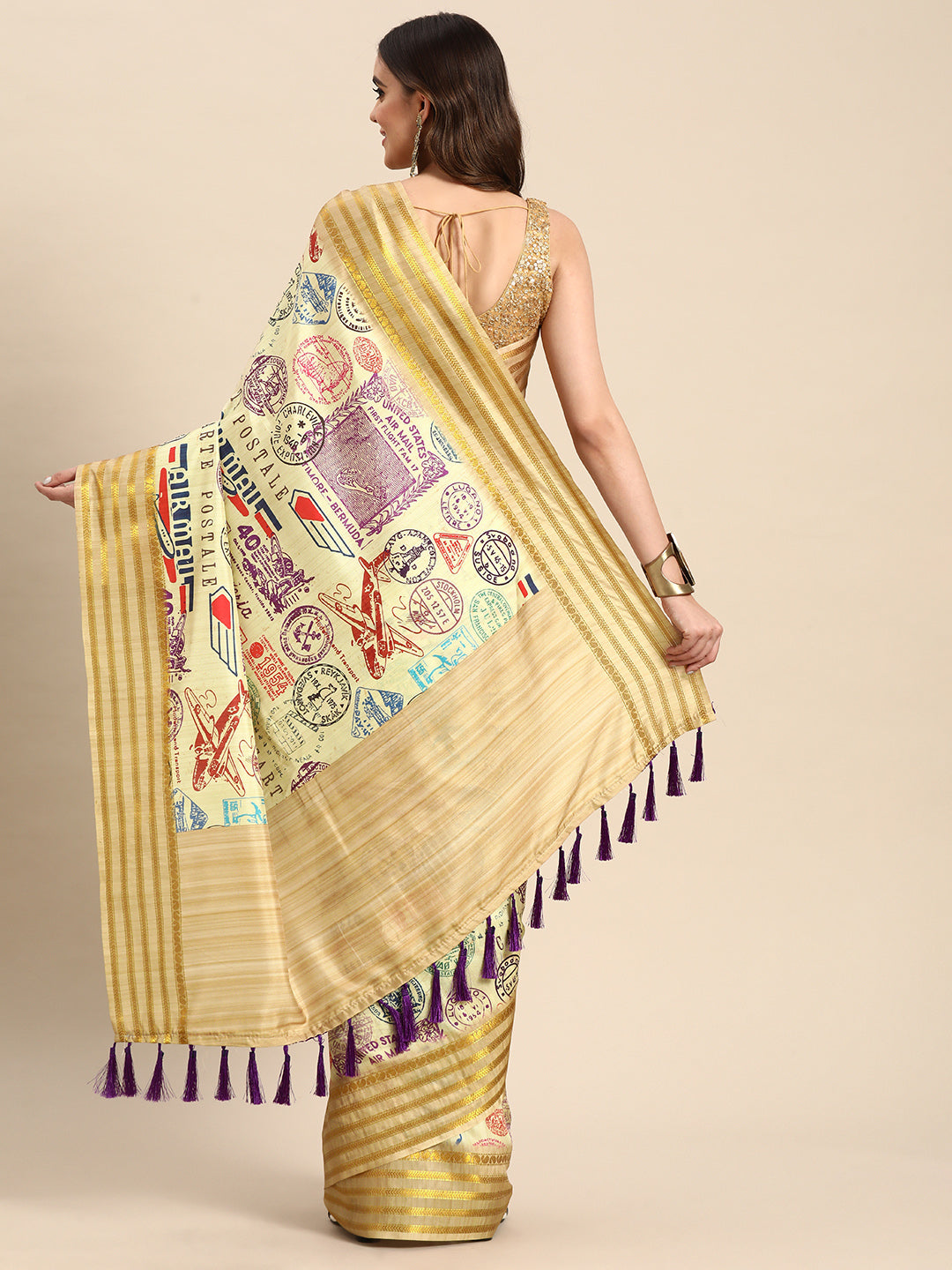 Digital Print Soft Silk Saree