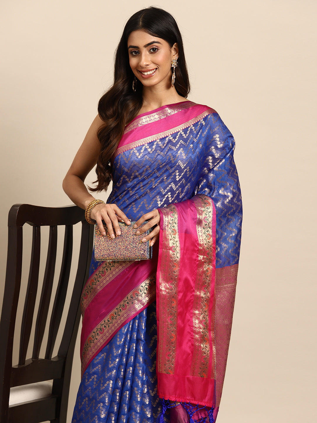 Women's Heavy Zari Bollywood Style saree