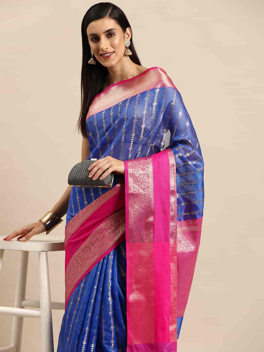 Women's Heavy Zari Bollywood Style saree