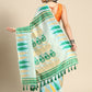 Floral Woven Thread Pure Cotton Jamdani Tant Saree