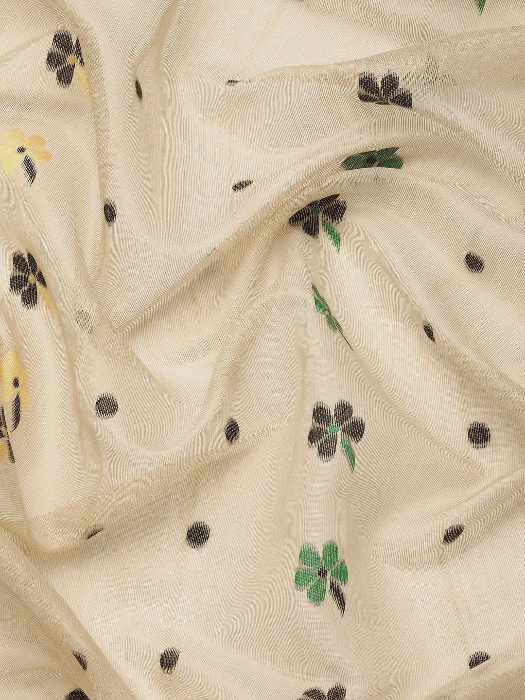 Woven Design Ethnic Motifs Phulkari Pure Cotton Jamdani Saree