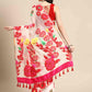 Woven Design Ethnic Motifs Phulkari Pure Cotton Jamdani Saree