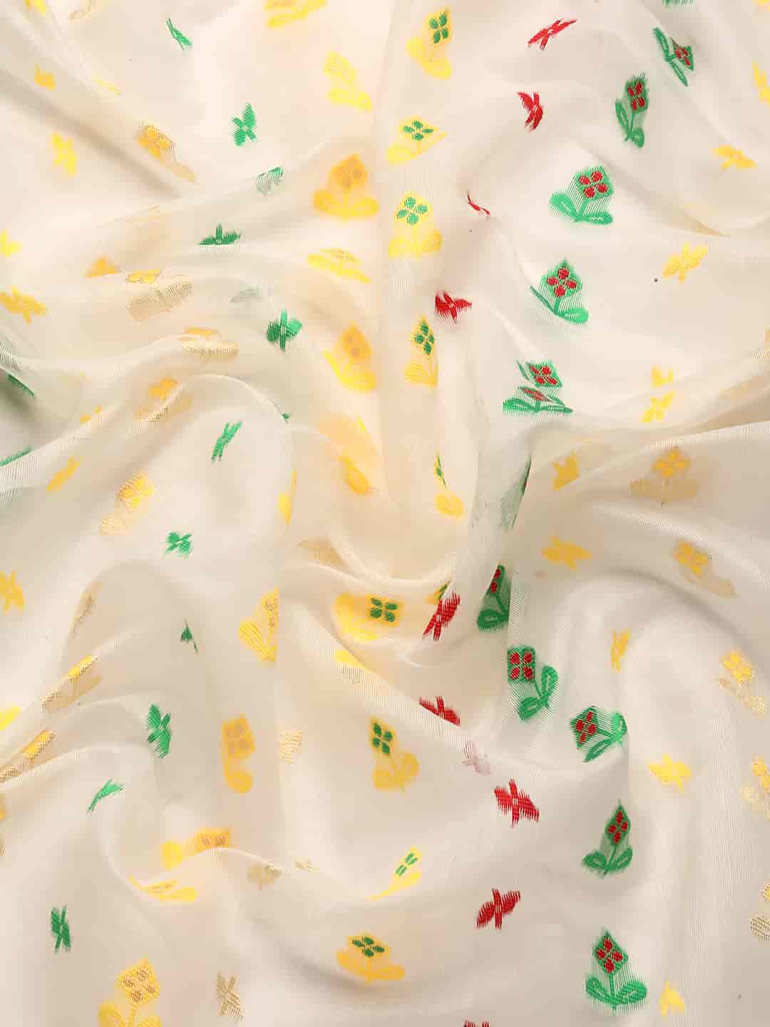 Woven Design Ethnic Motifs Phulkari Pure Cotton Jamdani Saree