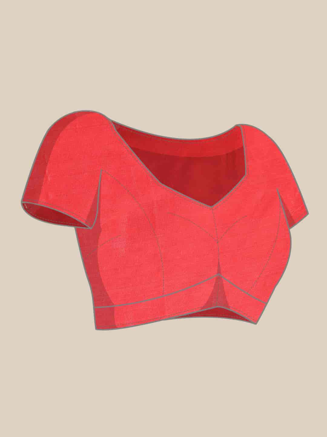 Woven Design Ethnic Motifs Phulkari Pure Cotton Jamdani Saree