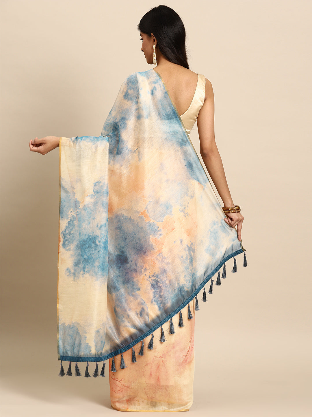 Organza Celebrity Style Tie & Dye Saree