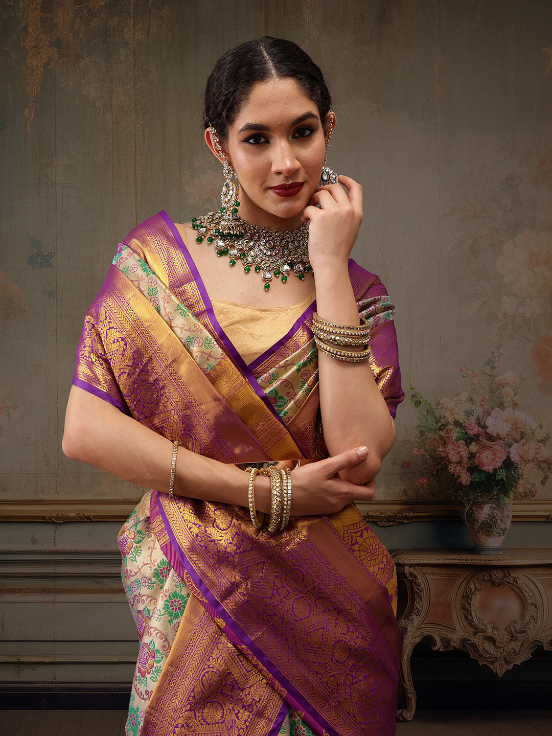 Heavy Pure Silk Woven Banarasi Saree