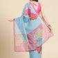 Women's Soft Silk Color Blocked Digital Printed Saree