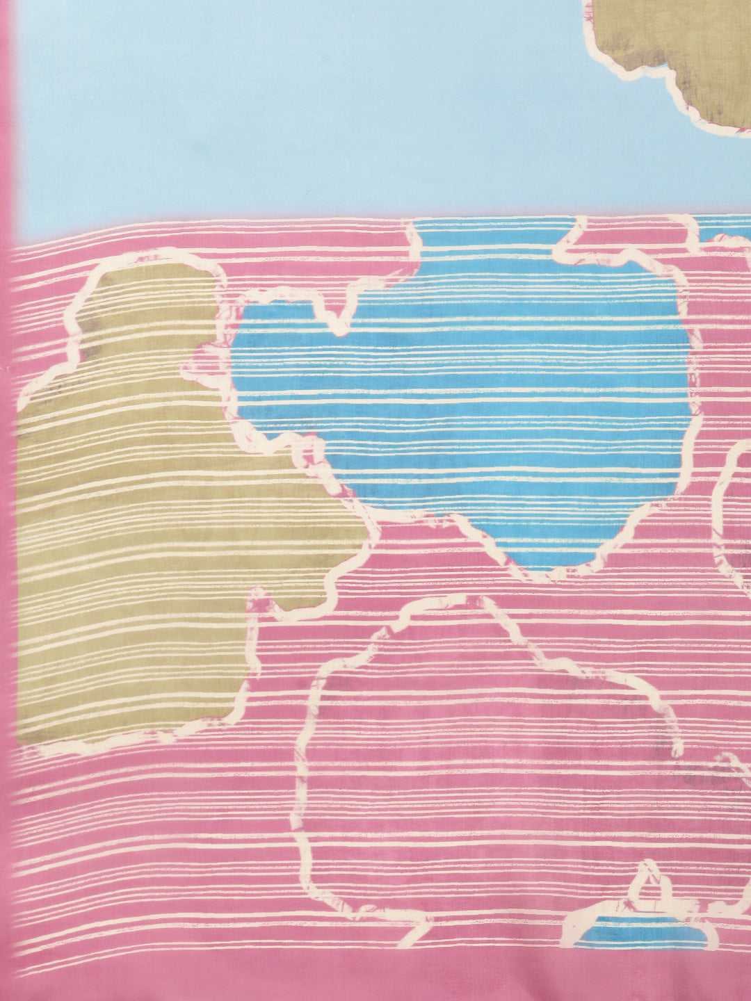 Women's Soft Silk Color Blocked Digital Printed Saree