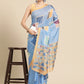 Women's Soft Silk Color Blocked Digital Printed Saree