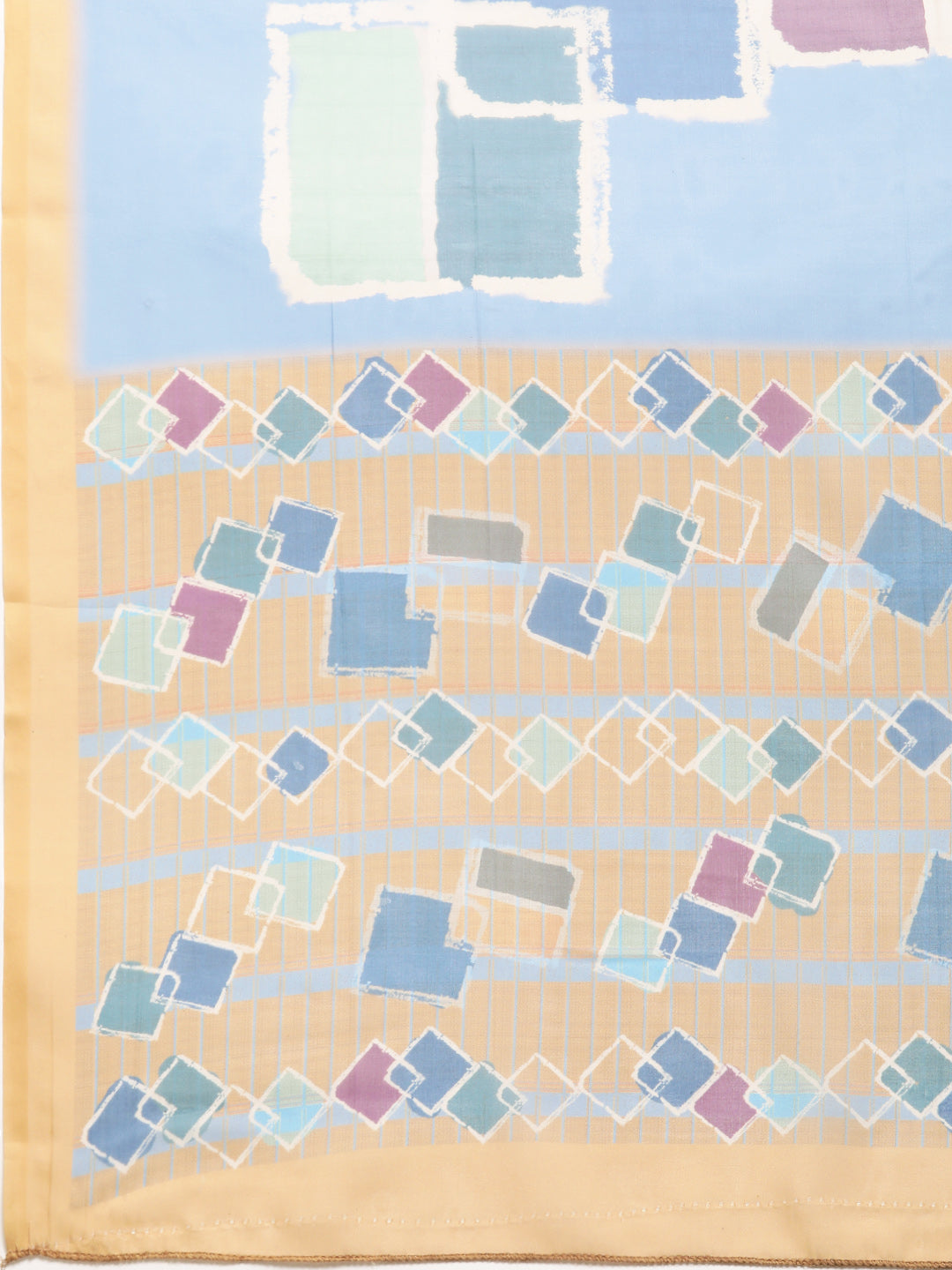 Women's Soft Silk Color Blocked Digital Printed Saree