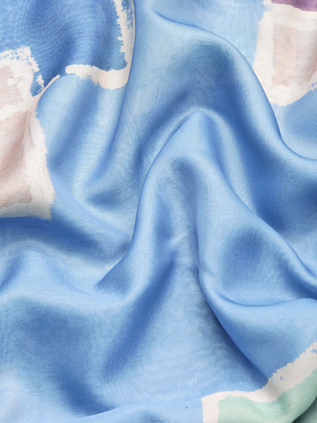 Women's Soft Silk Color Blocked Digital Printed Saree