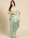 Women's Soft Silk Color Blocked Digital Printed Saree