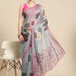 Women's Soft Silk Color Blocked Digital Printed Saree