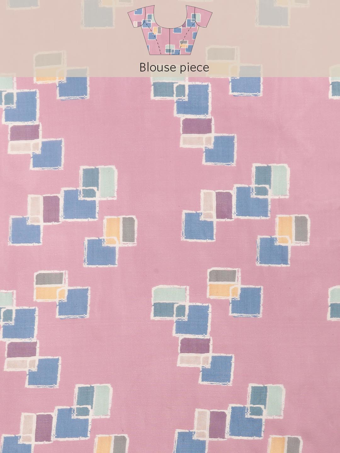 Women's Soft Silk Color Blocked Digital Printed Saree