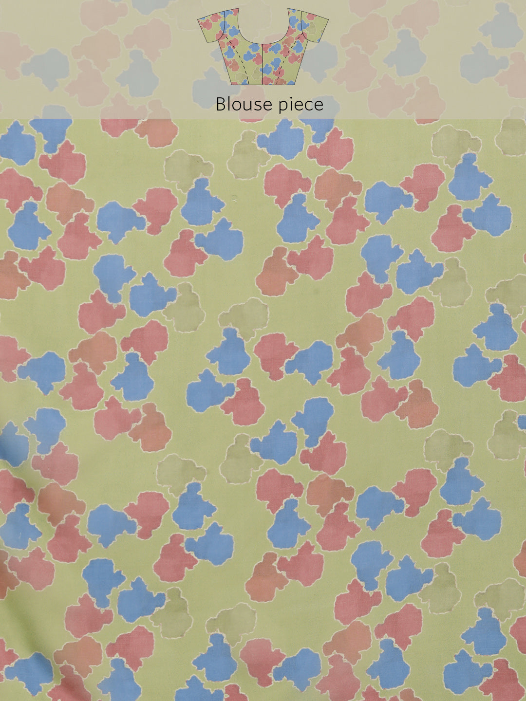 Women's Soft Silk Color Blocked Digital Printed Saree