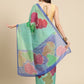 Women's Soft Silk Color Blocked Digital Printed Saree
