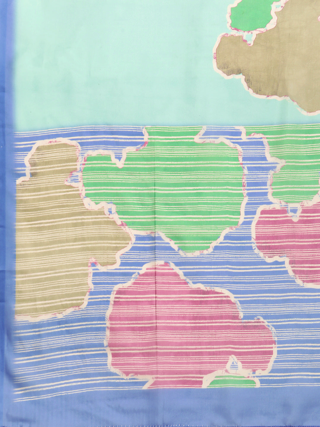 Women's Soft Silk Color Blocked Digital Printed Saree