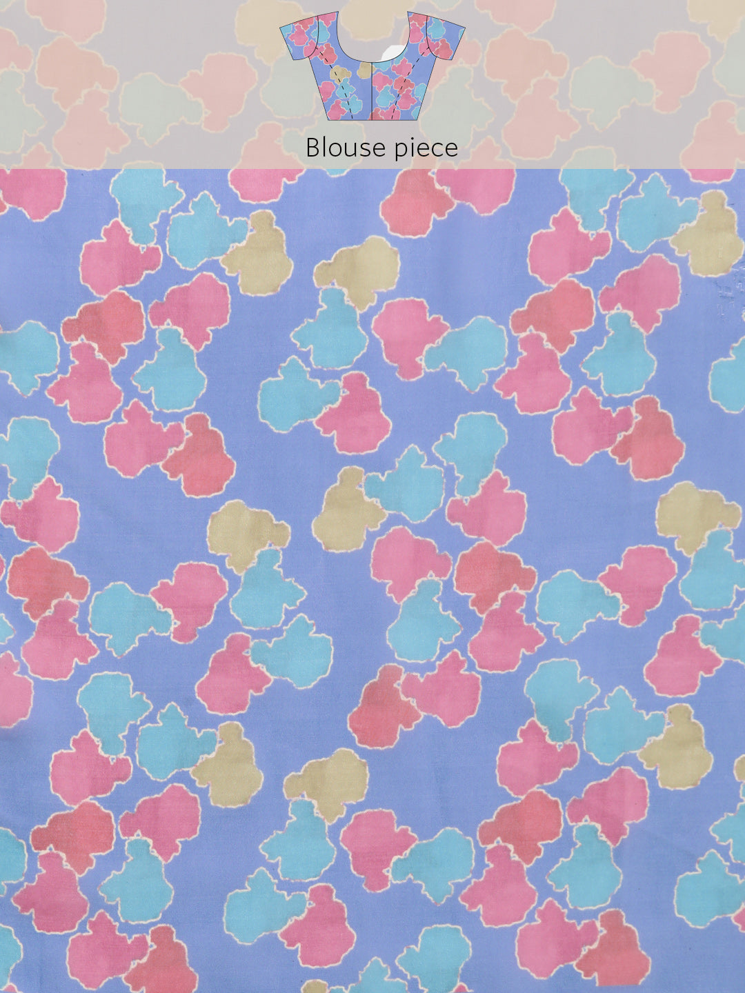 Women's Soft Silk Color Blocked Digital Printed Saree