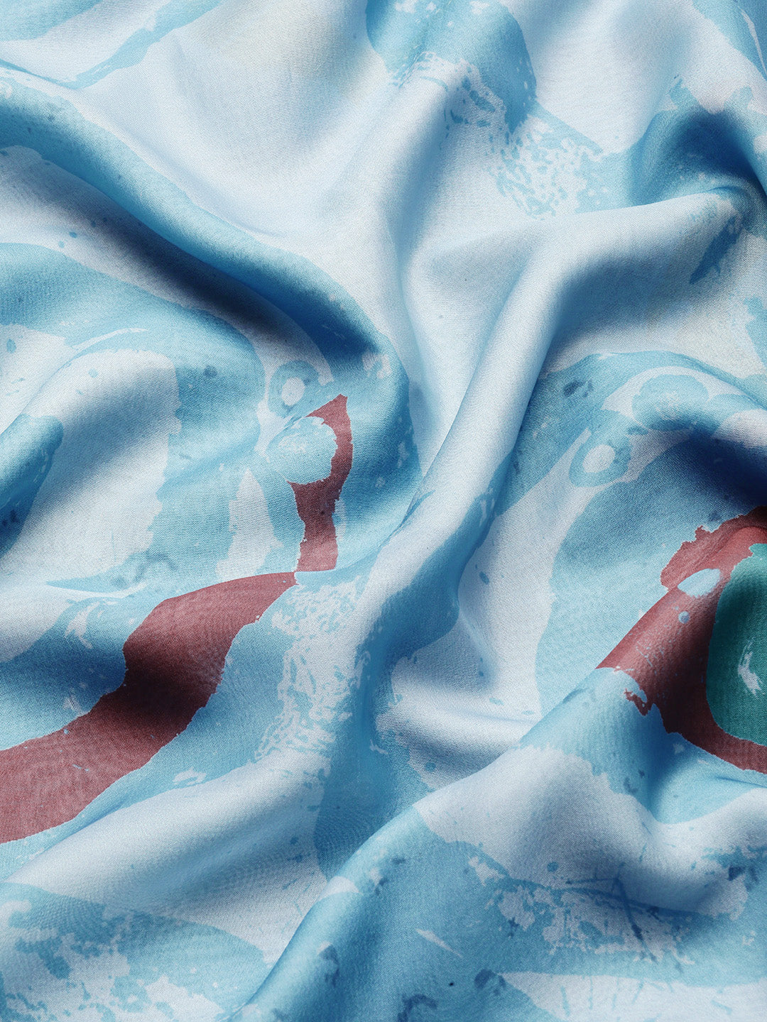 Women's Soft Silk Color Blocked Digital Printed Saree