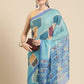 Women's Soft Silk Color Blocked Digital Printed Saree