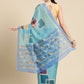 Women's Soft Silk Color Blocked Digital Printed Saree