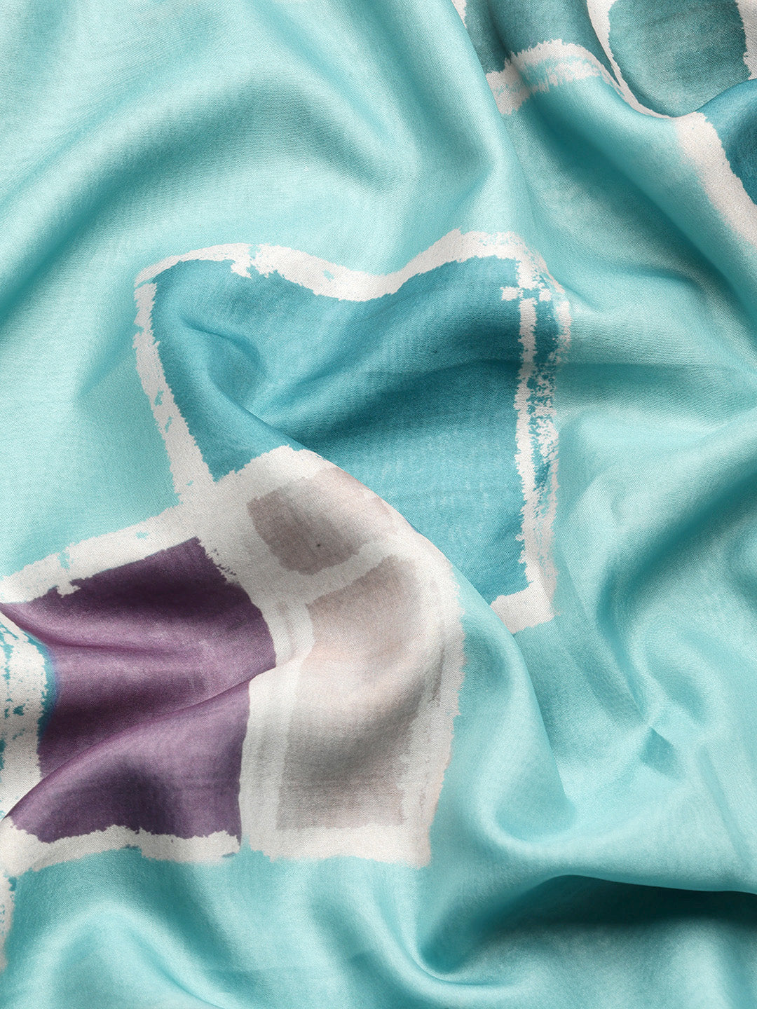 Women's Soft Silk Color Blocked Digital Printed Saree