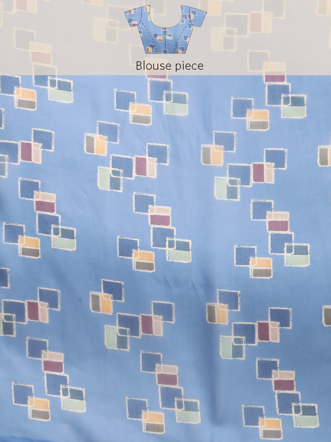 Women's Soft Silk Color Blocked Digital Printed Saree